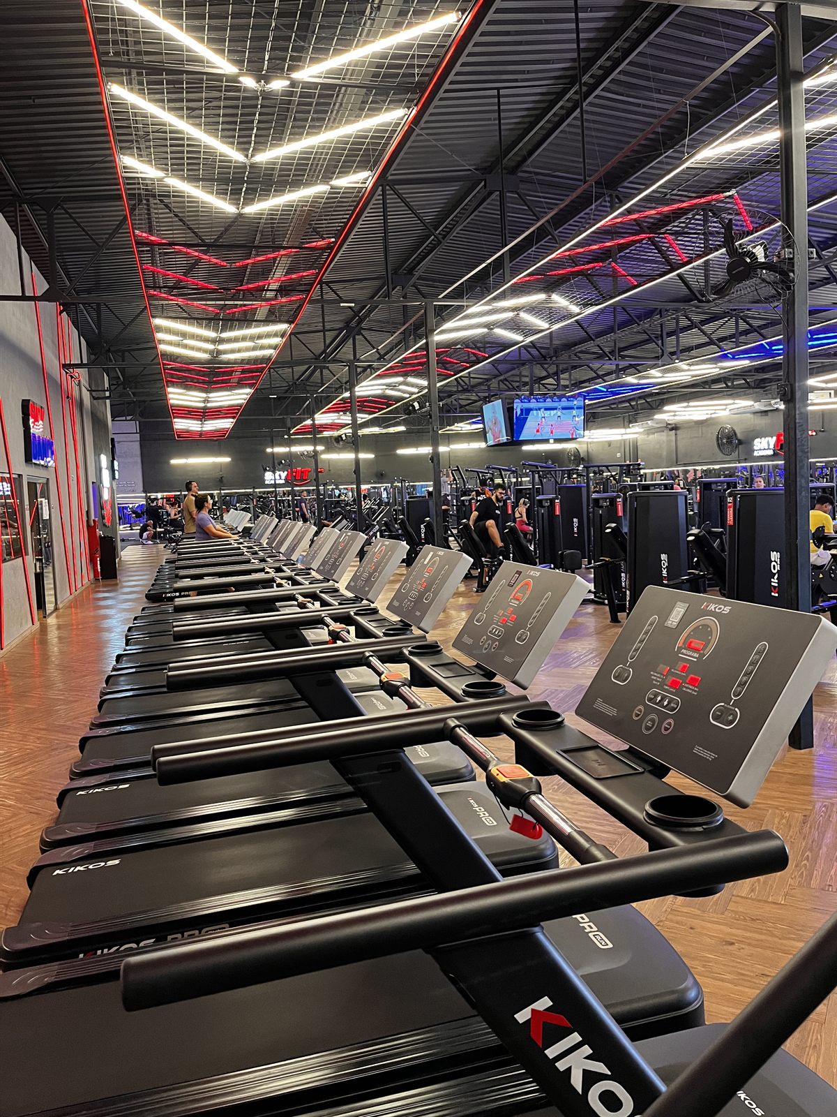 Interior da Skyfit Ibitinga — área de musculação